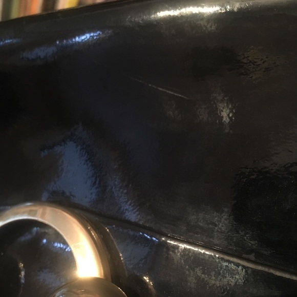 Vintage Black Patent Leather Handbag - Picture 4 of 7